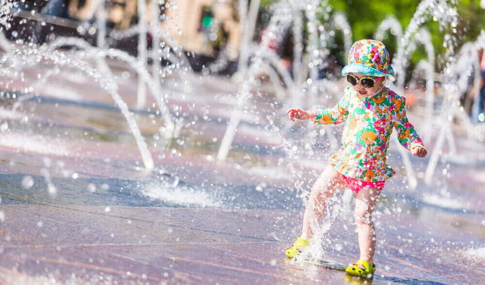 Cool off in these FREE Splash Pads, Spraygrounds, & Fountains this
