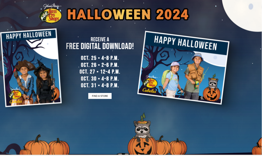 Halloween event with candy and free photo at Cabela's Atlanta on the